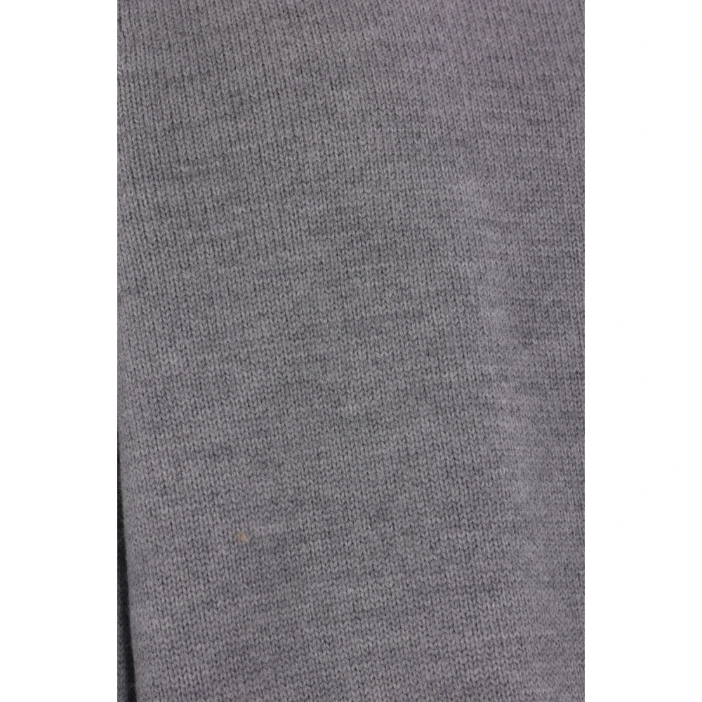 Marc Jacobs Kristal Logo Grijs Wol Trui Gray Dames