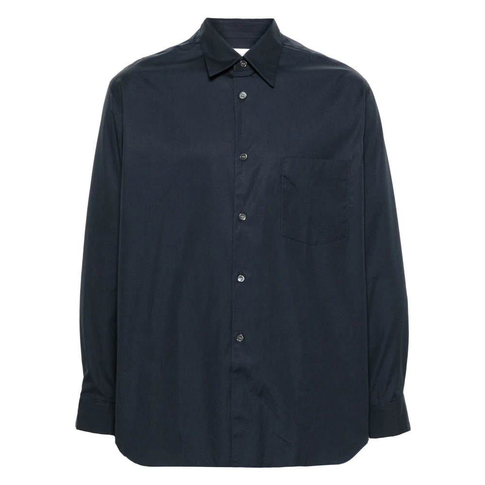 Comme des Garçons Navy Fosc Katoenen Overhemd Blue Heren