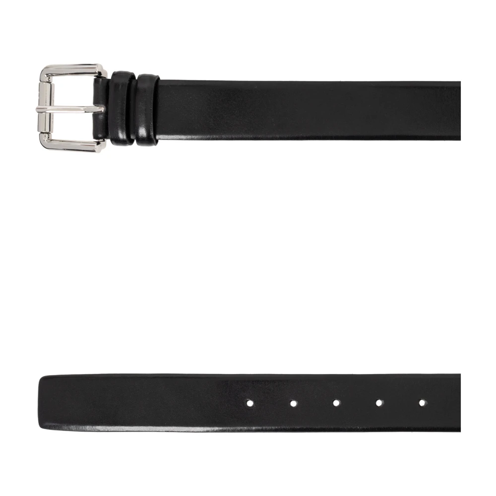 Max Mara Leren riem Black Dames