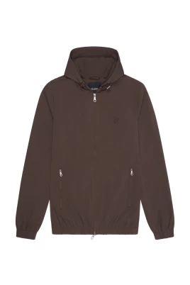 Tonal Eagle Hooded Bomber Jacket