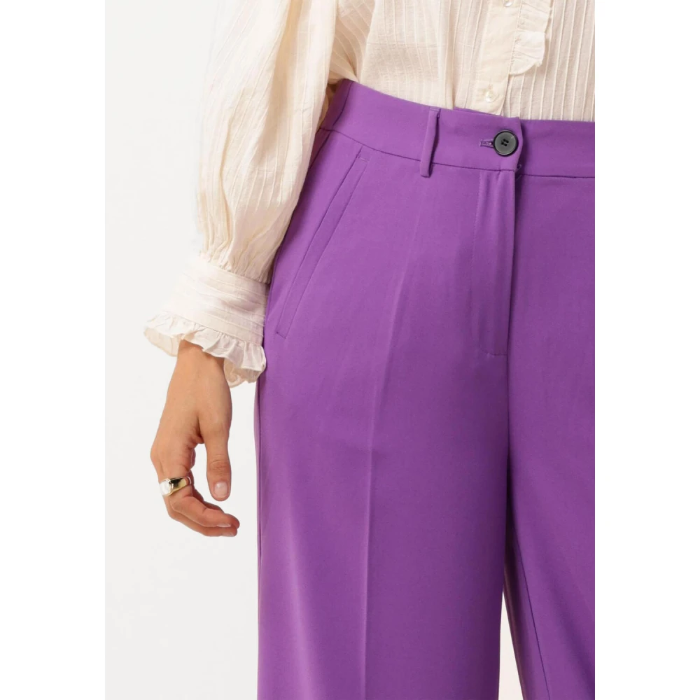 Co'Couture Flash Wide Pant Paars Purple Dames