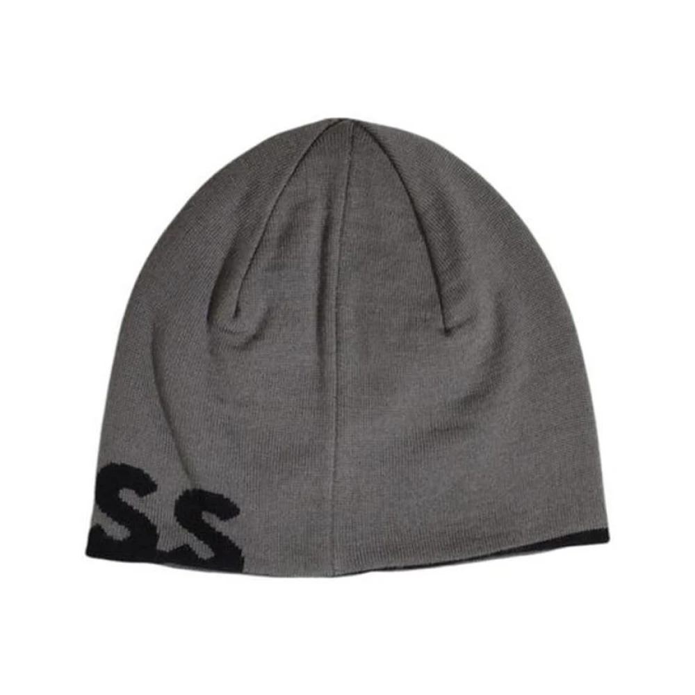 Hugo Boss Zwarte wollen blend hoed & pet Black Heren