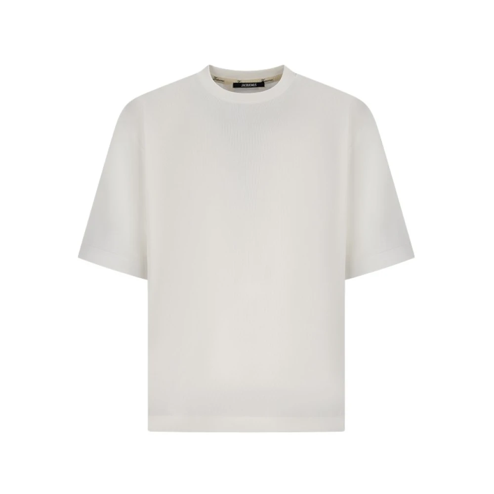 Jacquemus Men's White T-Shirts, L, Le T-Shirt Rond Carré