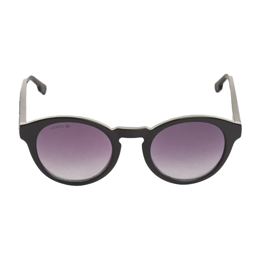 Lacoste Women's Black Sunglasses, One Size, Round Acetate Sunglasses For