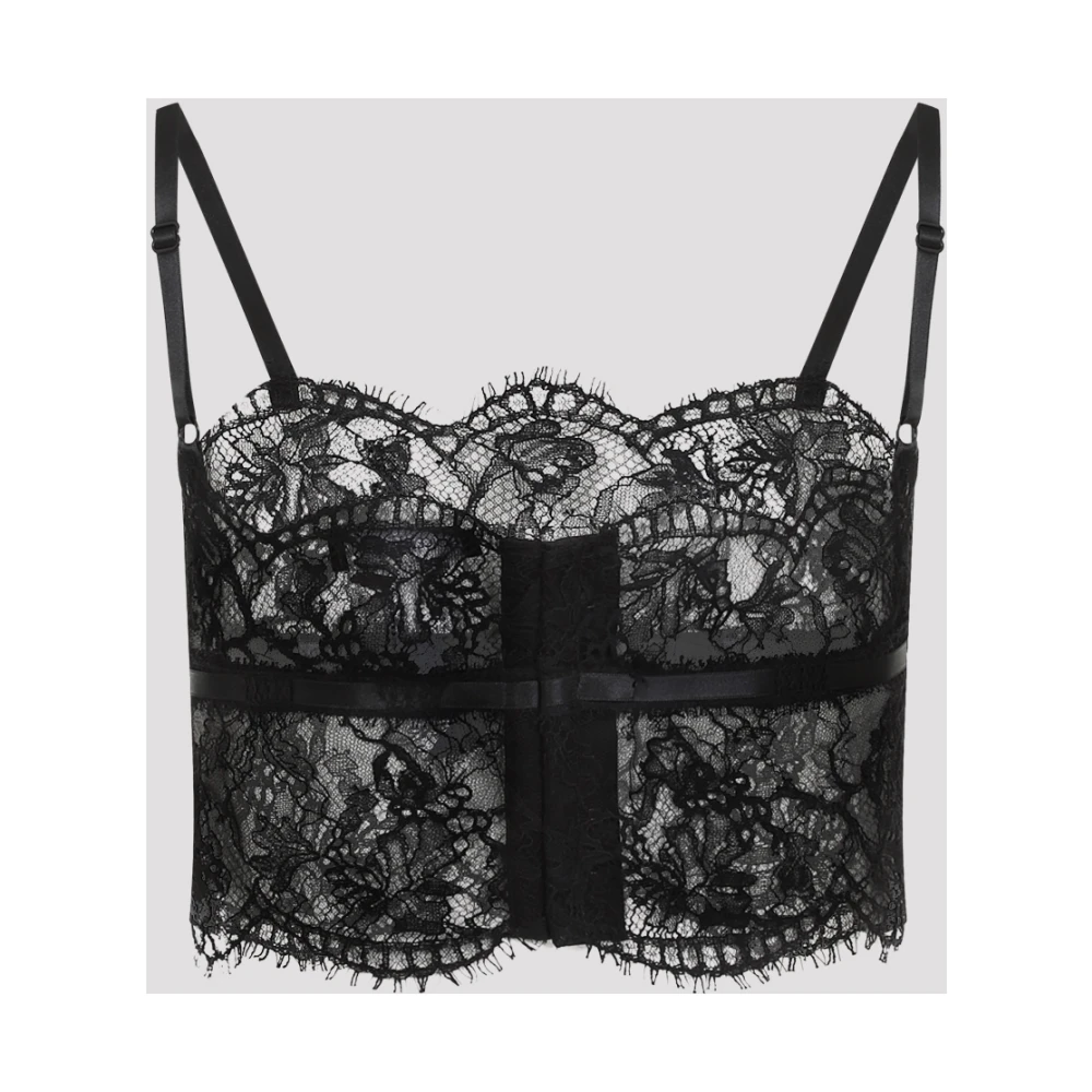 Dolce & Gabbana Zwart Topkleding Elegante Stijl Black Dames