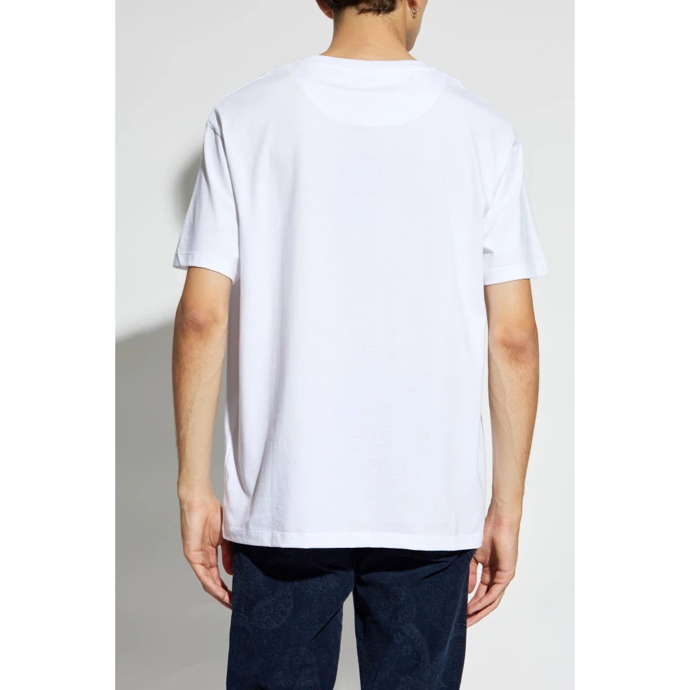 ETRO T-shirt met geborduurd logo White Heren
