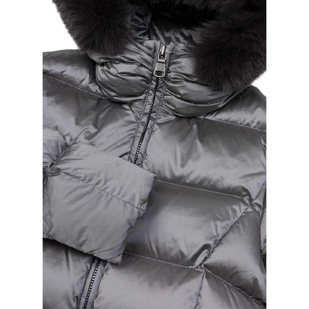 Colmar Grijze winterparka met capuchon Gray Dames