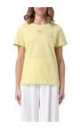 t-shirt-jaune-a-col-rond