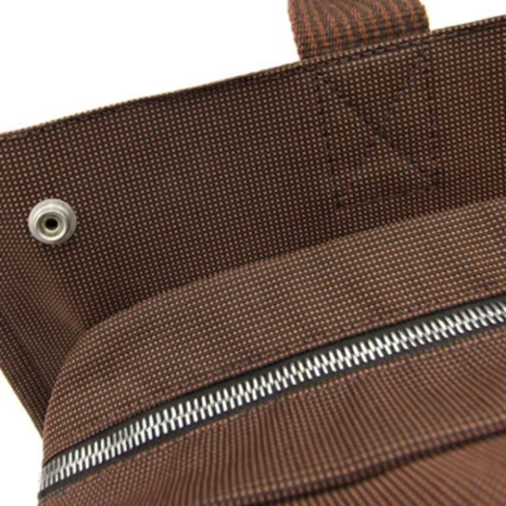 Hermès Vintage Pre-owned Canvas handbags Brown Dames