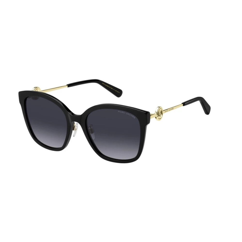 Marc Jacobs Zwarte zonnebril met donkergrijze getinte glazen Black Dames