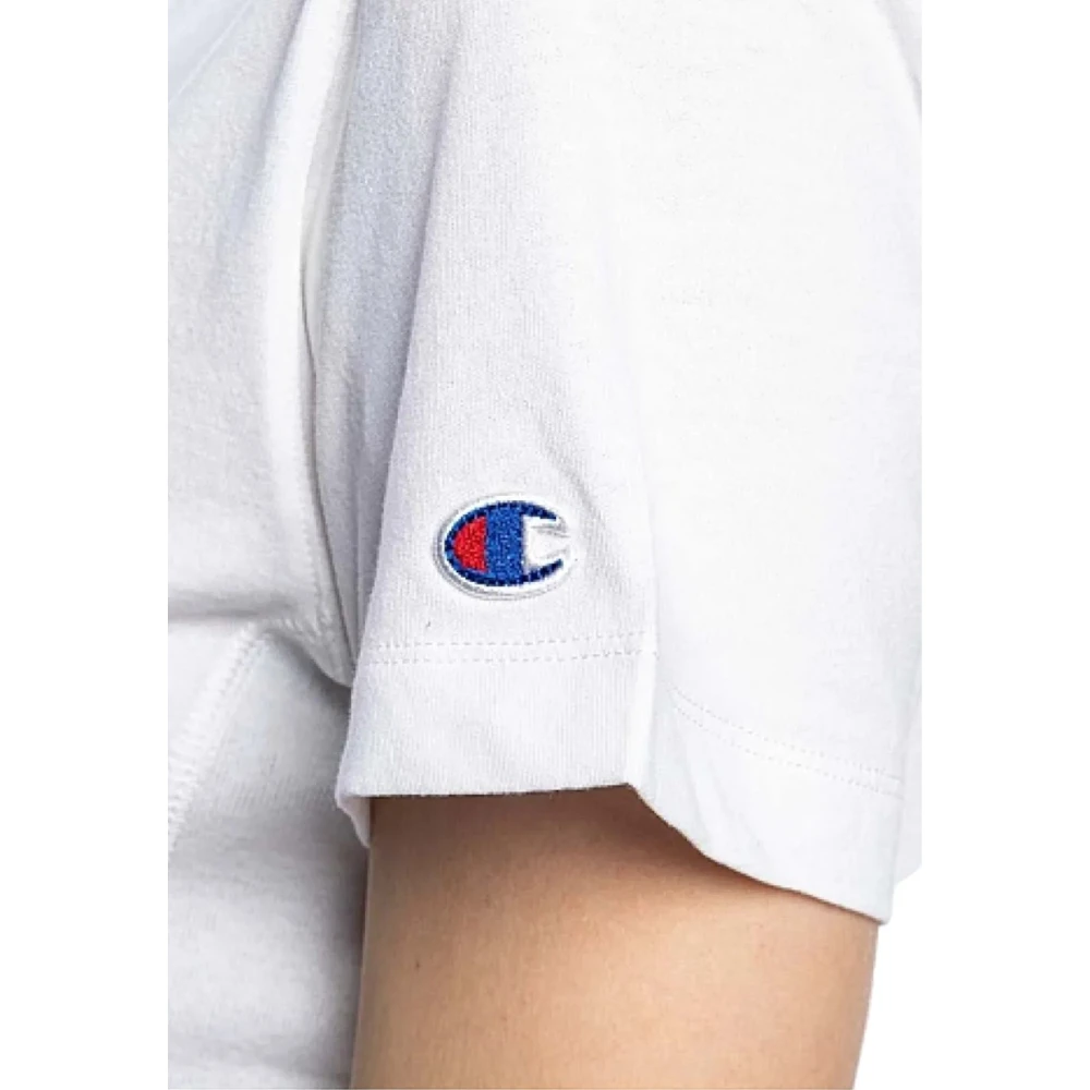 Champion Korte Mouw T-shirt White Dames