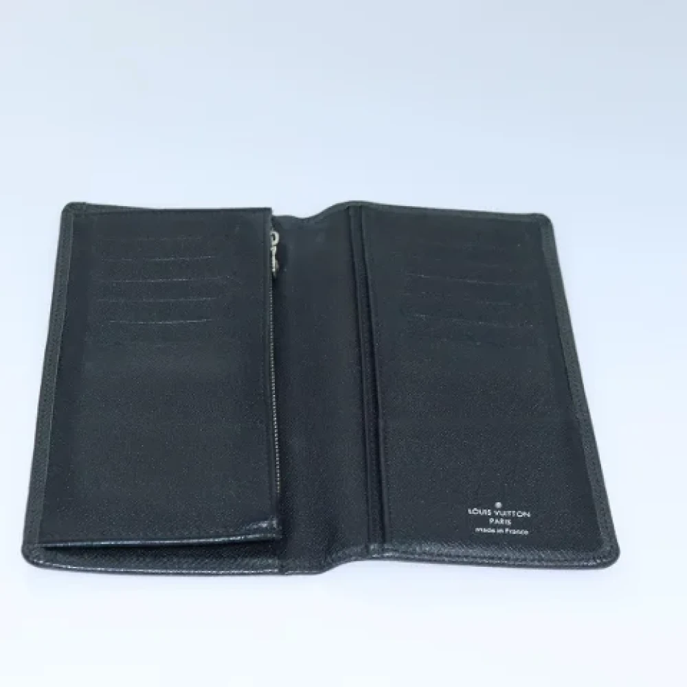 Louis Vuitton Vintage Pre-owned Leather wallets Black Heren