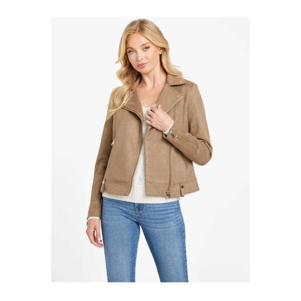 Guess Bruine Ritsjas Slim Fit Brown Dames