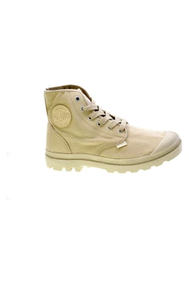 Beige Bomull Chukka Stövlar