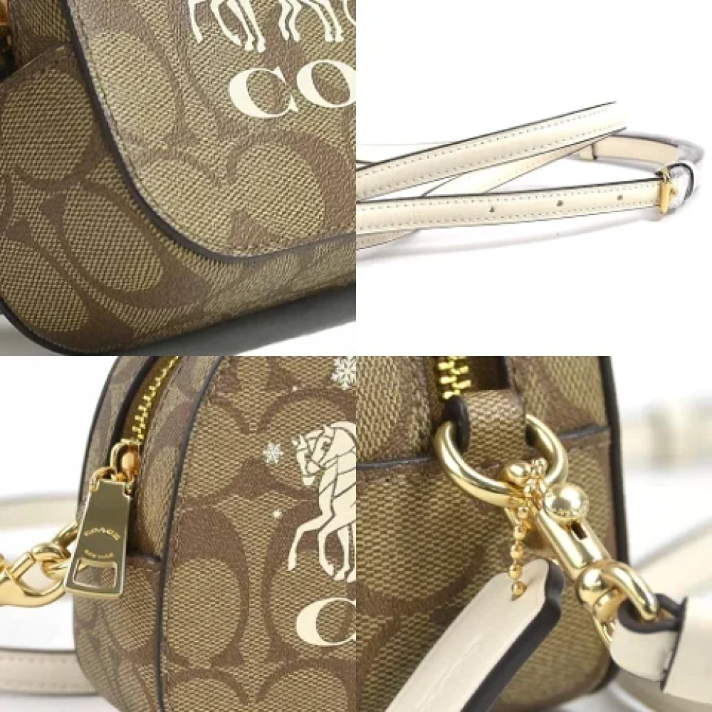 Coach Pre-owned Canvas shoulder-bags Brown Dames