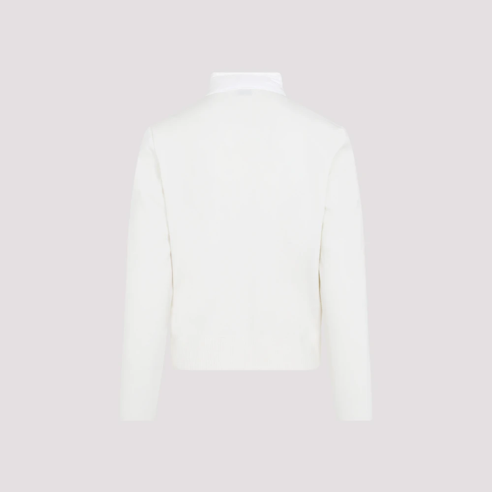 Moncler Witte Cardigan Sweater voor Vrouwen White Heren