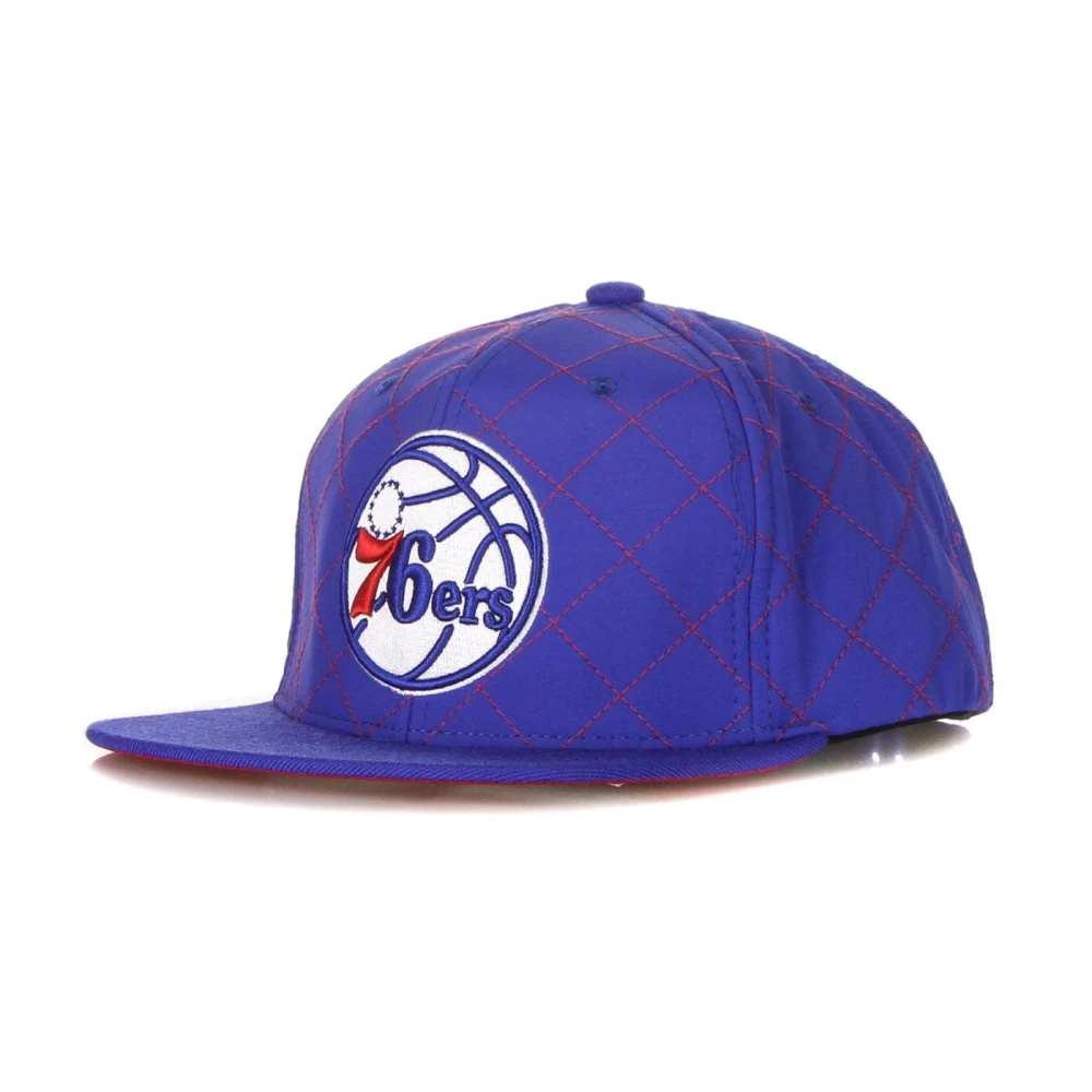 Mitchell & Ness Men's Blue Nba Quilted Snapback Cap