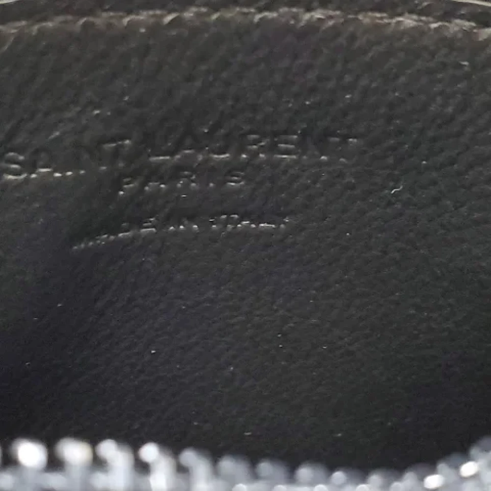 Yves Saint Laurent Vintage Pre-owned Leather wallets Black Heren