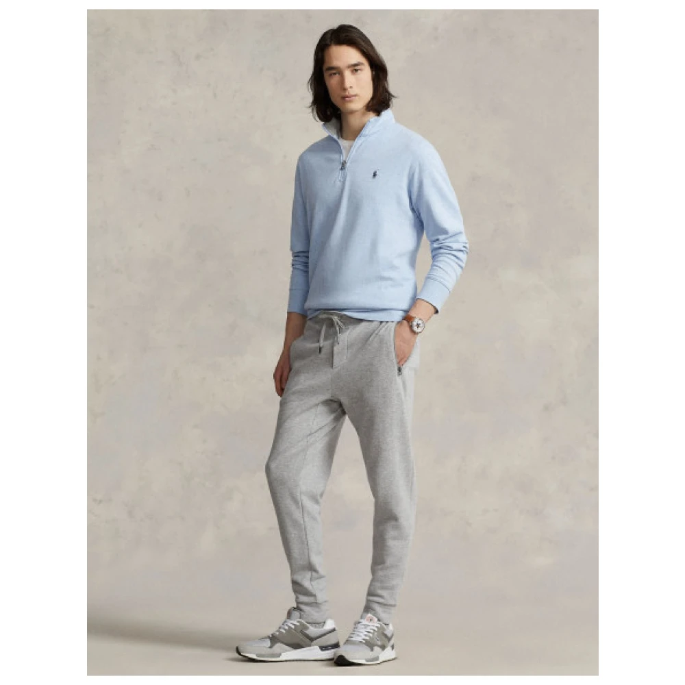 Polo Ralph Lauren Zachte half-zip trui Blue Heren