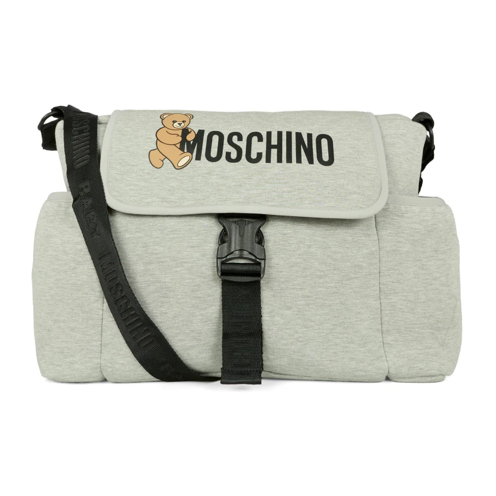 Moschino Unisex Grijs Grijze Luiertas Met Teddy Bear Print