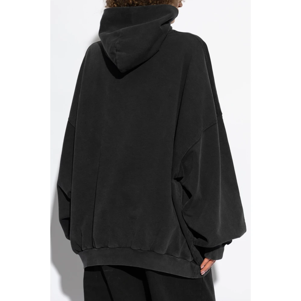 Balenciaga Sweatshirt met logo Black Dames