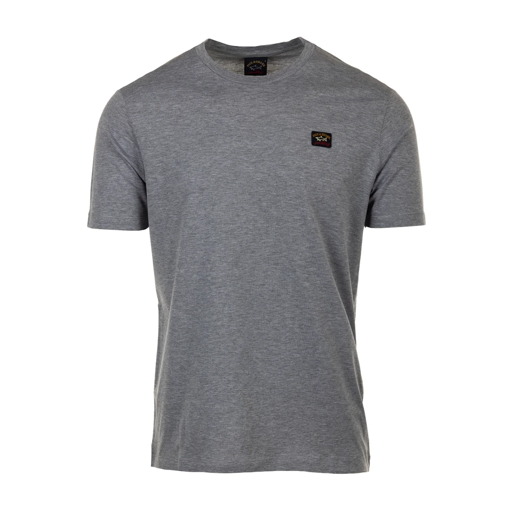 PAUL & SHARK Grijze Katoenen T-shirt Polos Gray Heren