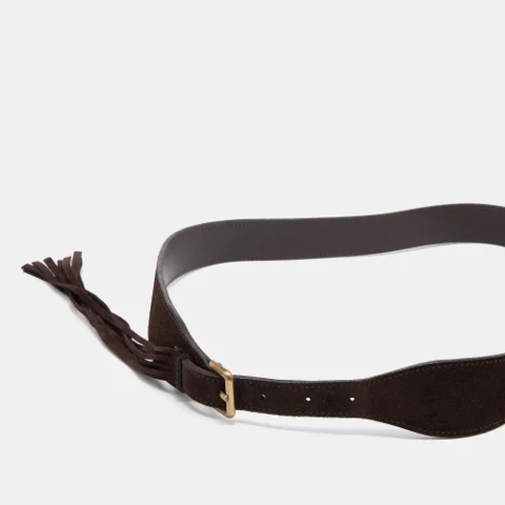 Burberry Vintage Pre-owned Suede belts Brown Dames