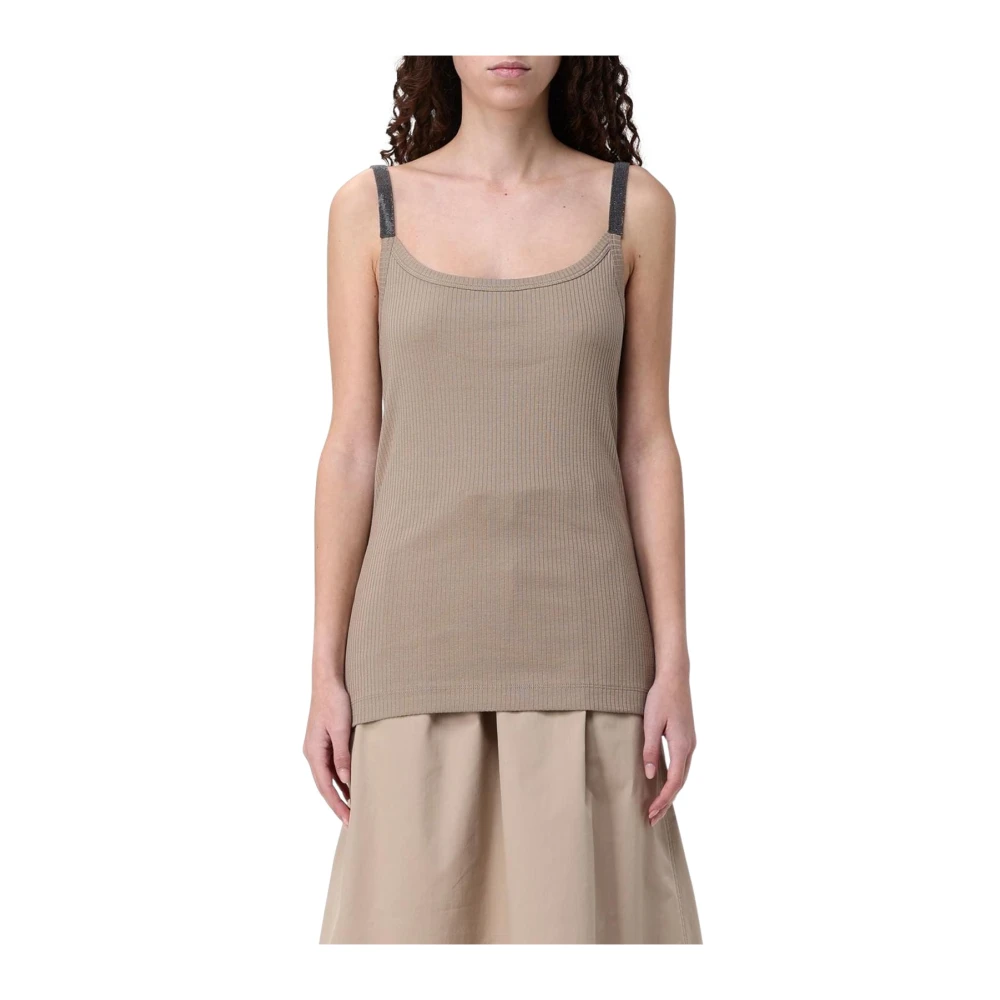 Tops > Sleeveless Tops - - Brunello Cucinelli - Modalova