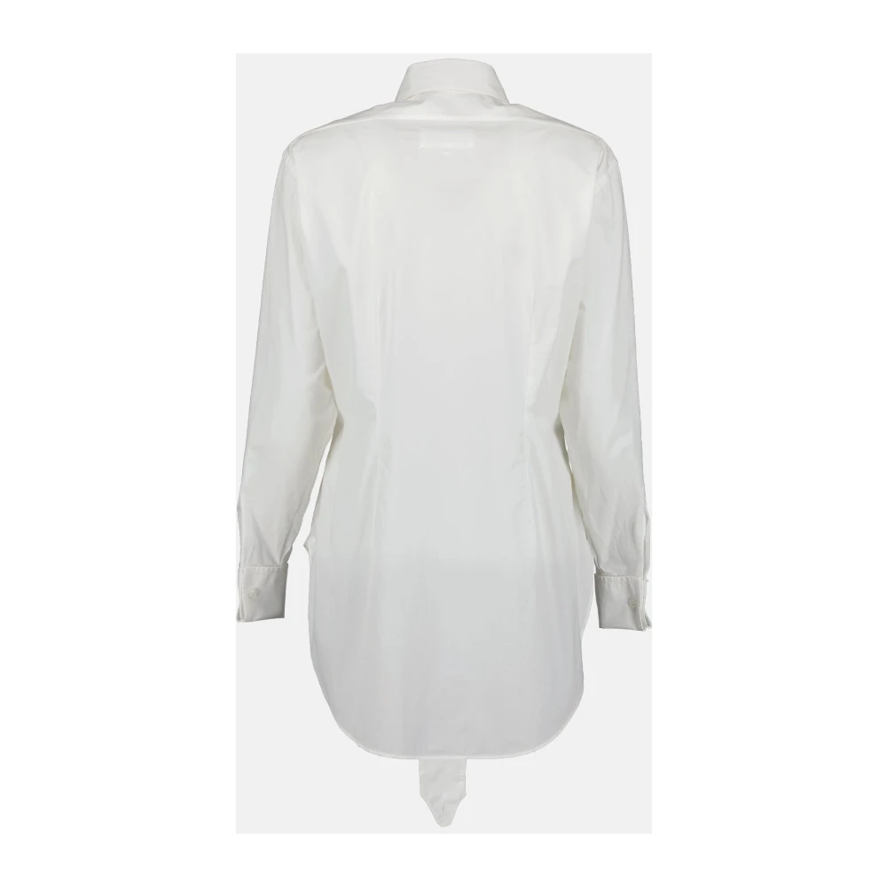 Maison Margiela Klassieke Oversized Poplin Shirt White Dames