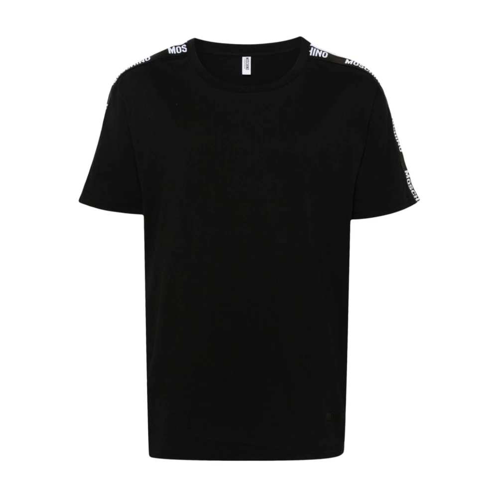 Moschino Heren T-shirt Lente Zomer Collectie 100% Katoen Black Heren