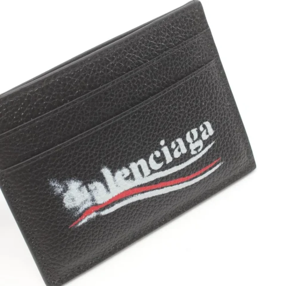 Balenciaga Vintage Pre-owned Leather wallets Black Dames