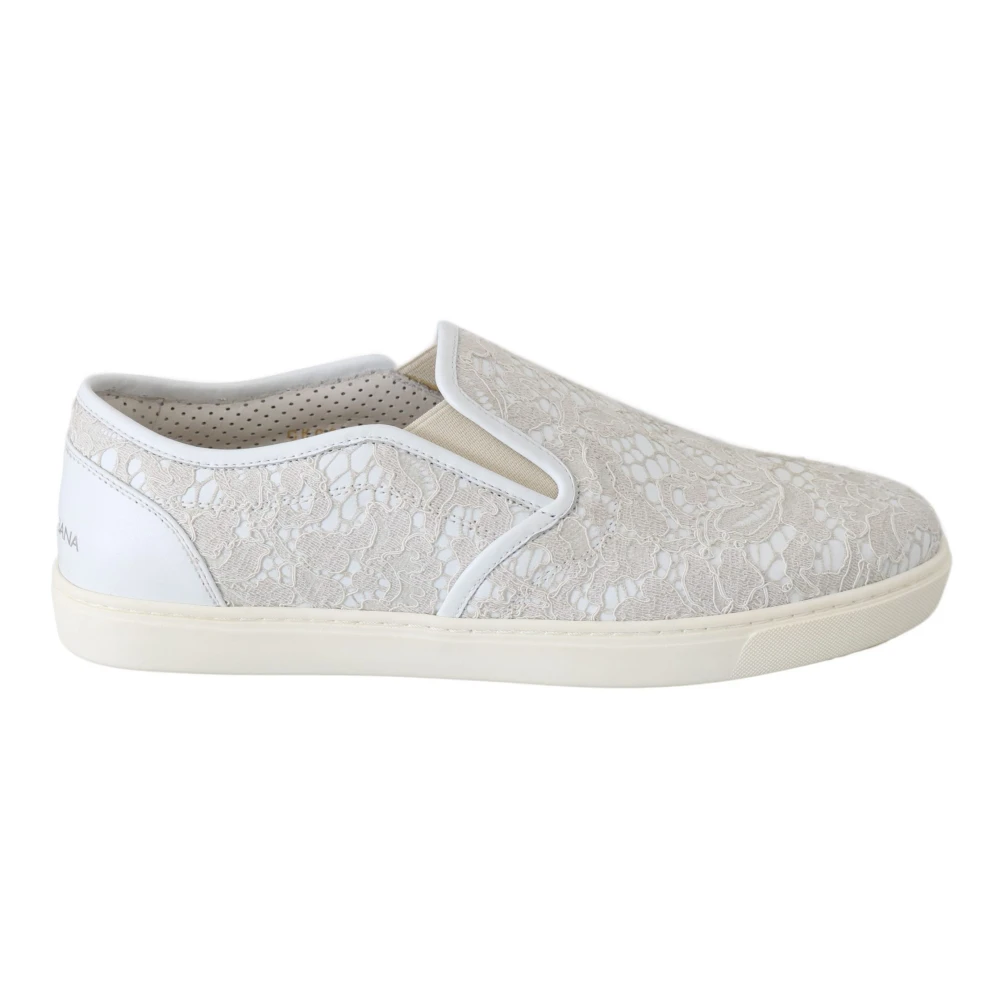 Dolce & Gabbana Women's White Slip On Loafers - Loafers - 2 Uk - Shoes