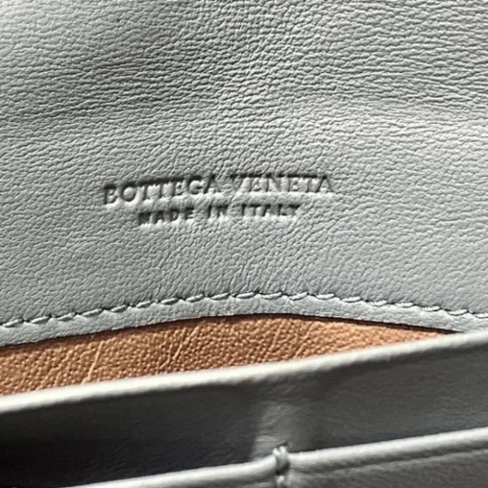 Bottega Veneta Vintage Pre-owned Leather wallets Blue Dames