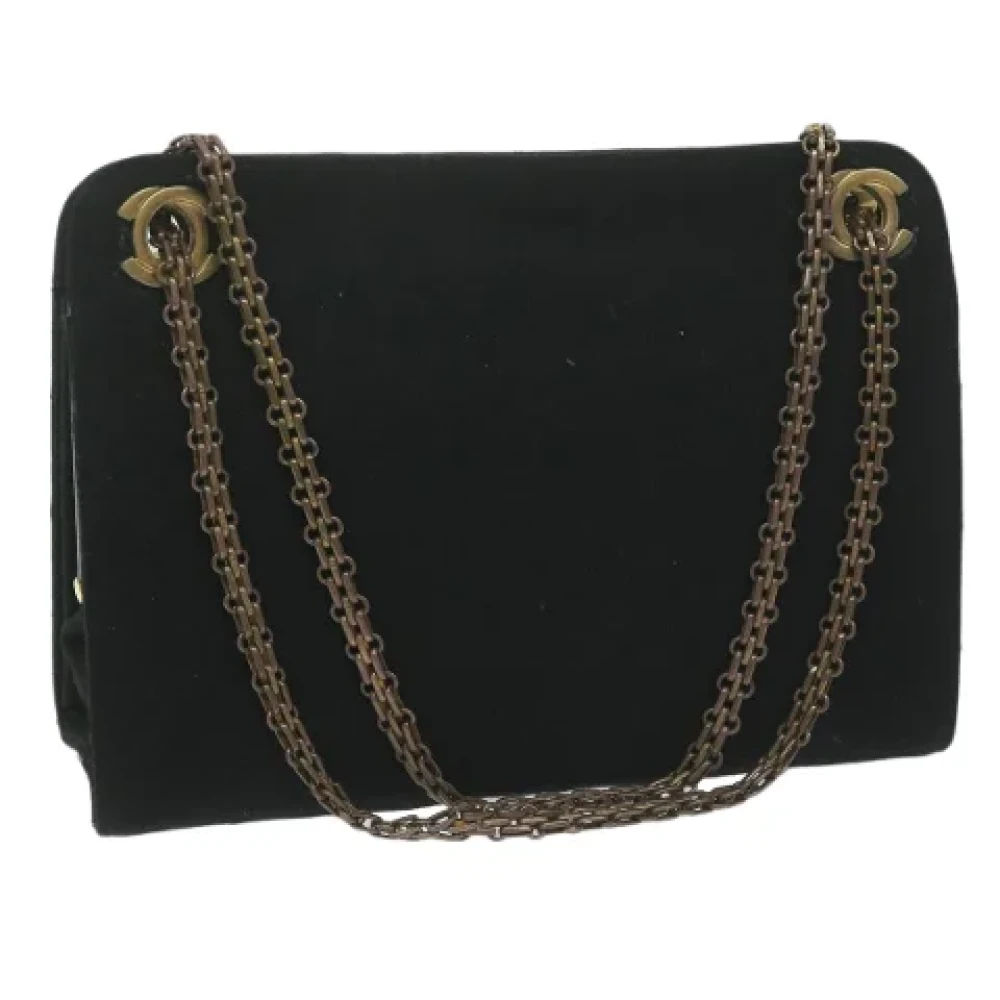 Chanel Vintage Pre-owned Cotton chanel-bags Black Dames