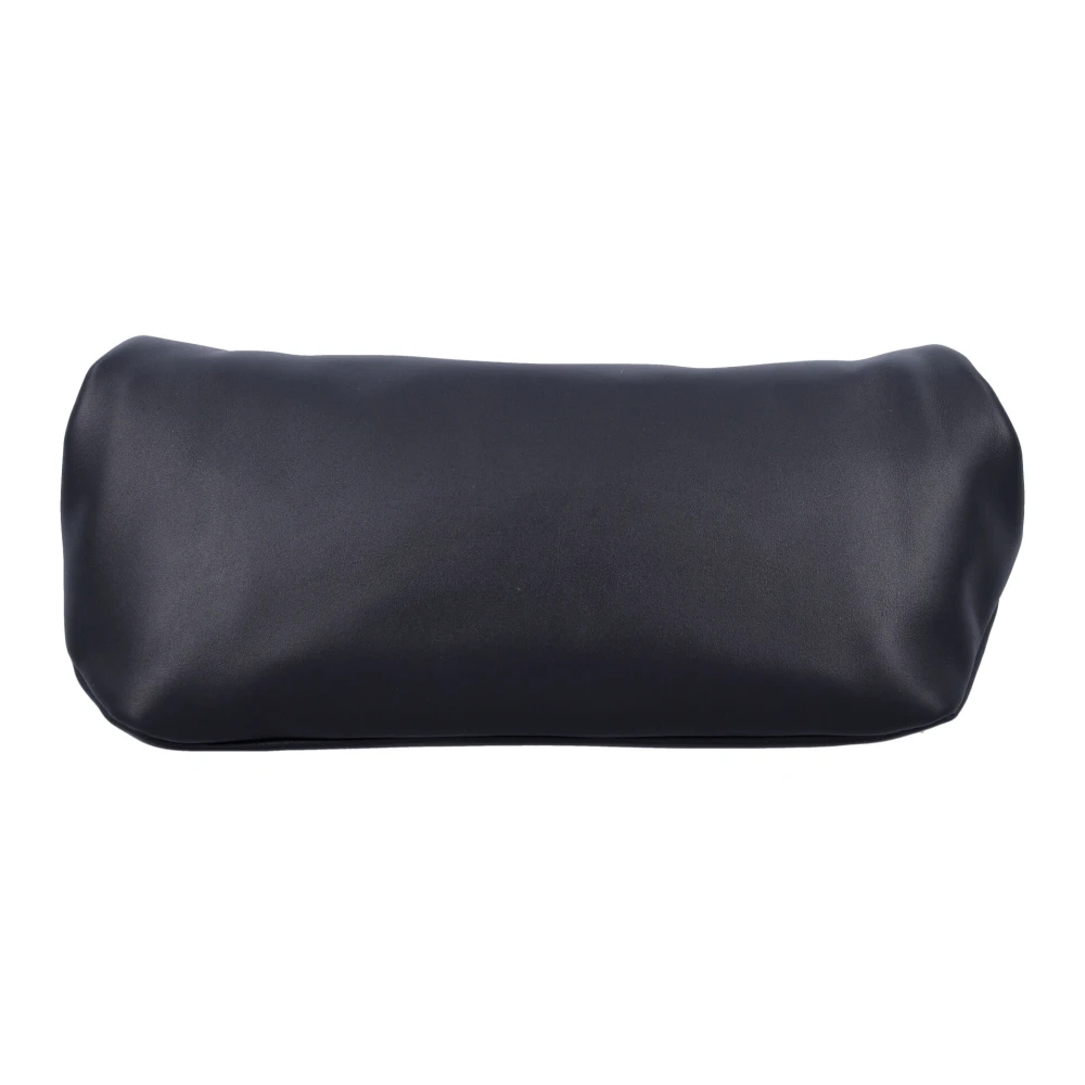 Jil Sander Zwarte leren Rollup Small schoudertas Black Dames