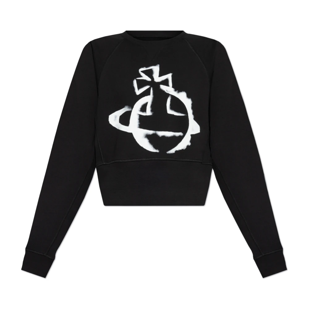 Vivienne Westwood Korte oversized sweatshirt Black Dames