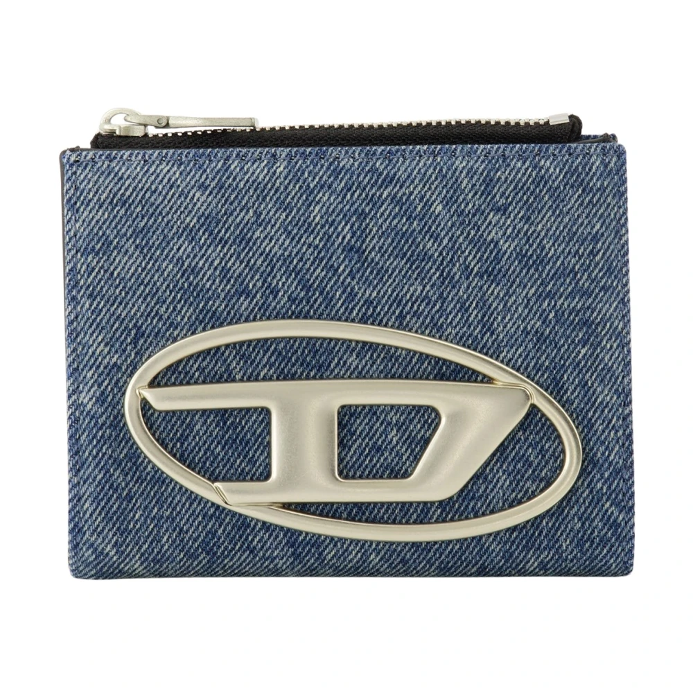 Diesel Women's Blue 1Dr Bi-Fold Zip Ii Wallet - Wallets & Cardholders - One Size - Accessories