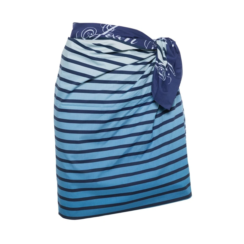 Jean Paul Gaultier Pacific Blauw Asymmetrisch Strap Strandkleding Blue Dames