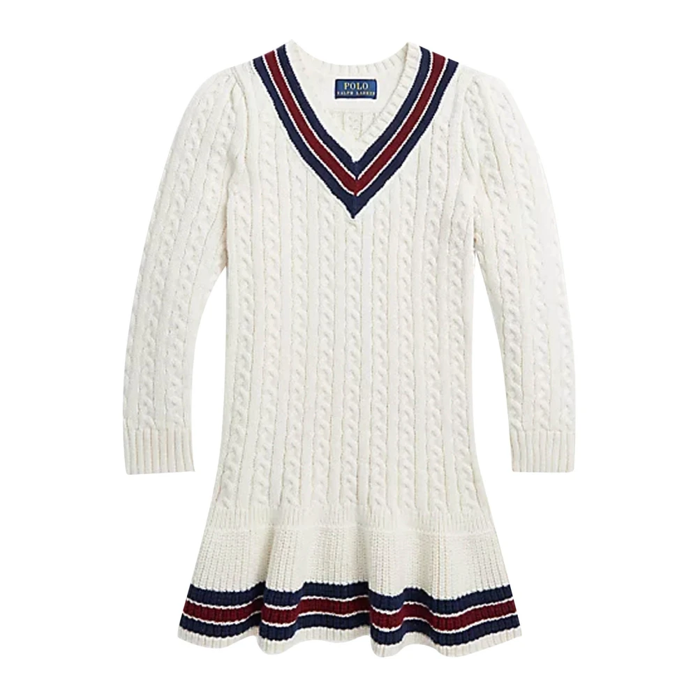 Ralph Lauren Girls White Cotton Dress - Dresses - 7 Y - Kids