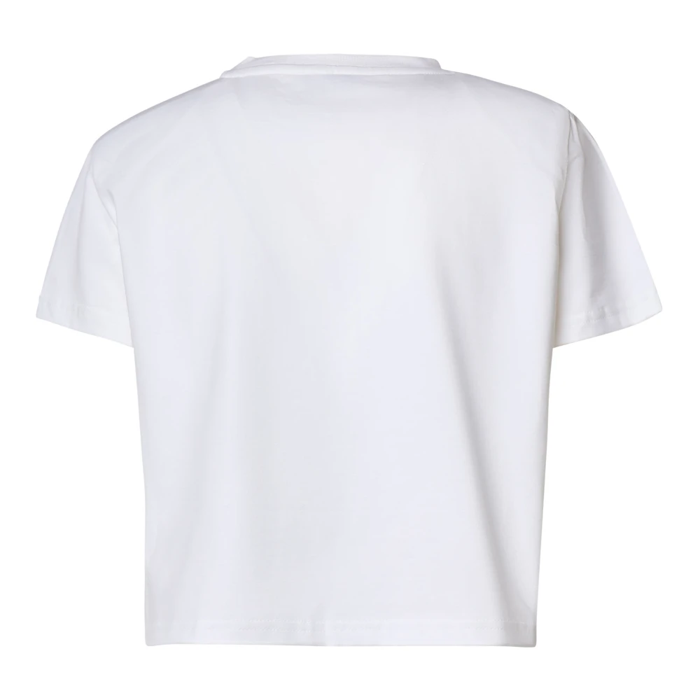 Magda Butrym Witte Gehaakte Bustier T-shirt White Dames