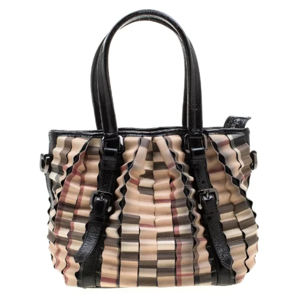 Burberry Vintage Pre-owned Leather totes Multicolor Dames