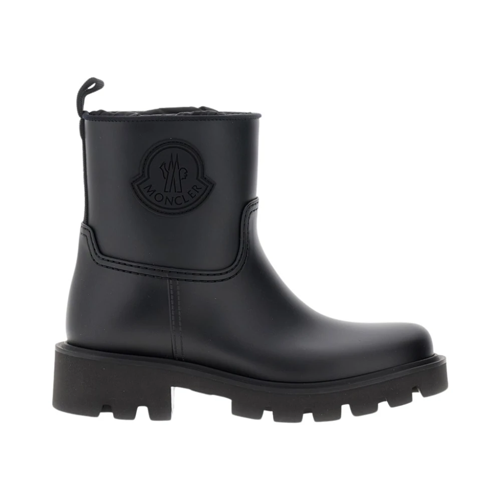 Moncler Women's Black Wellies, 6 Uk, Kickstream Rain Boots