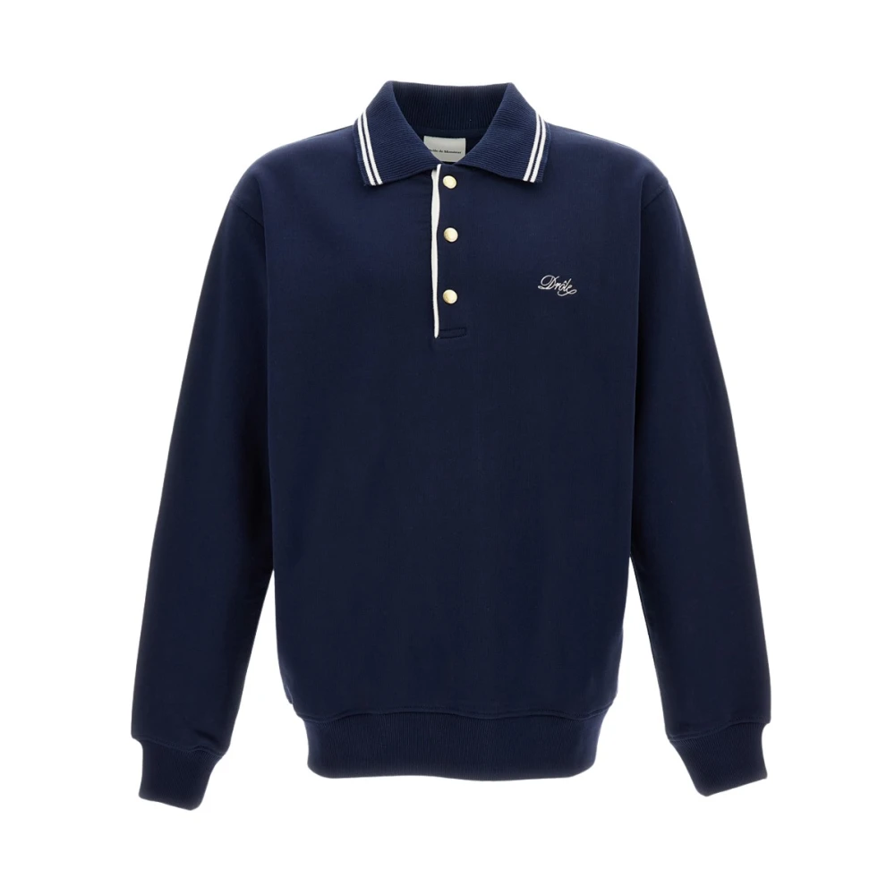 Drole De Monsieur Men's Blue Le Polo Drôle