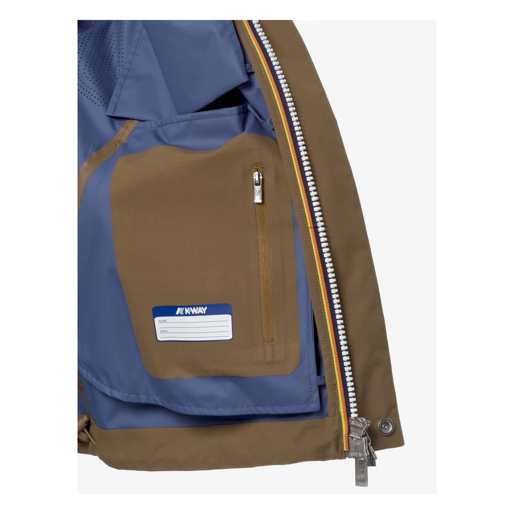 K-way Eco Contrast Jas Brown Heren