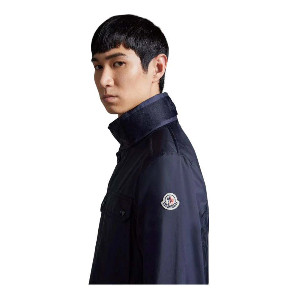 Moncler Waterafstotende Navy Regenjas Blue Heren