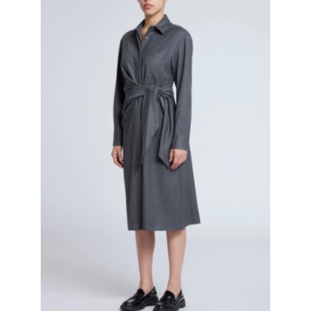 Antonelli Firenze Geweven jurk in grijs Gray Dames
