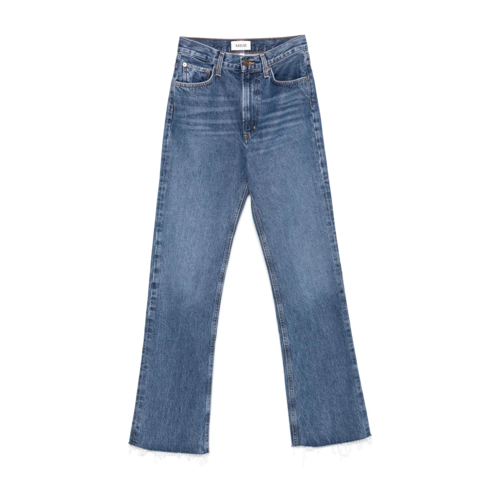 Agolde Stijlvolle Leena Placebo Jeans Blue Dames