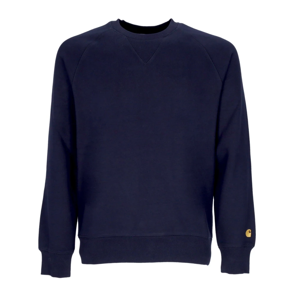 Carhartt WIP Donkerblauw Goud Crewneck Sweatshirt Blue Heren