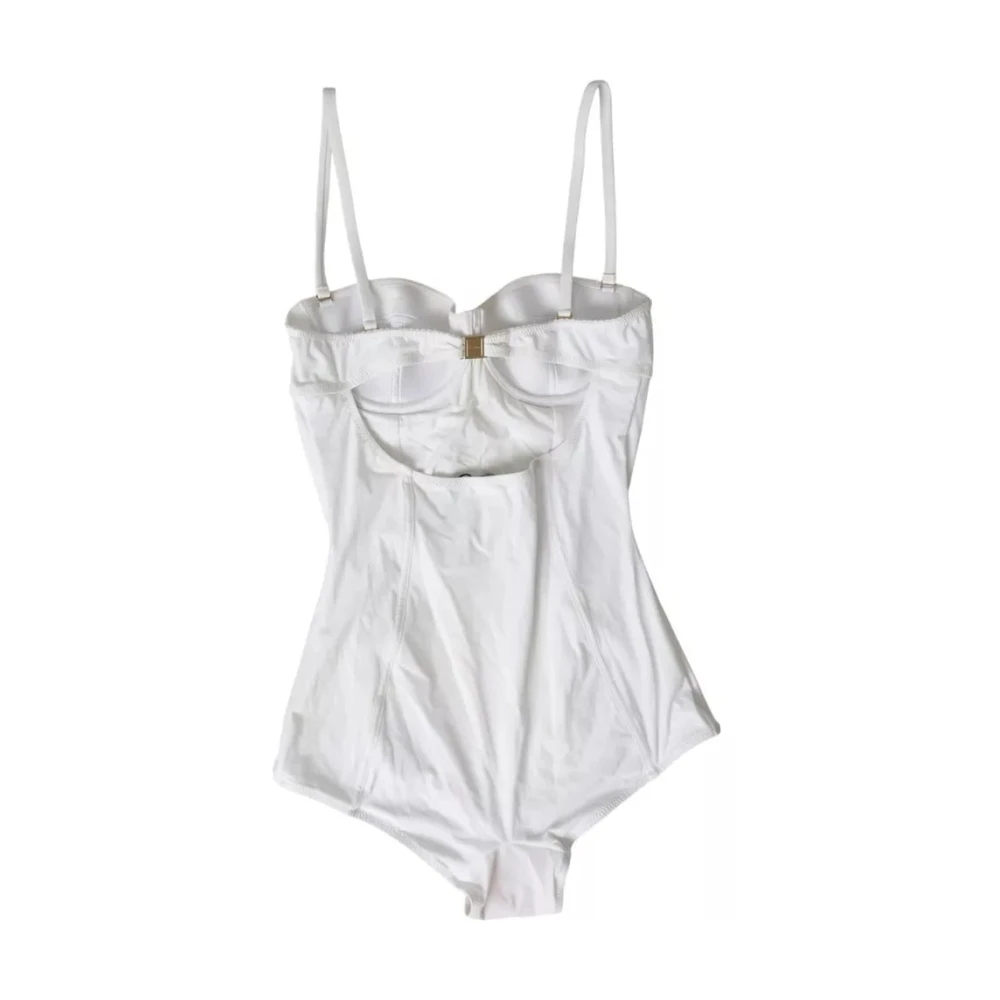 Dolce & Gabbana Witte Eendelig Bikini Strandkleding Vrouwen White Dames
