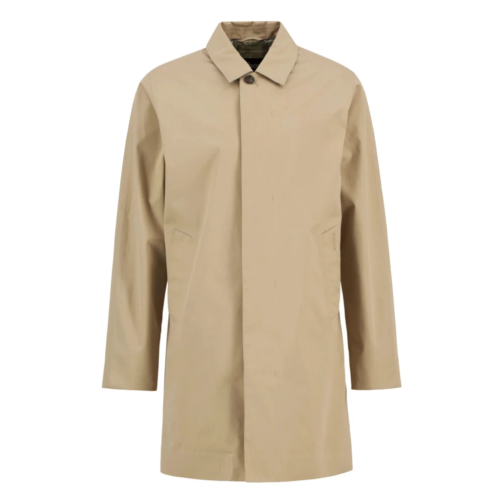 Barbour Men's Beige Single-Breasted Coats, Xl, Rokig Mac Jacket